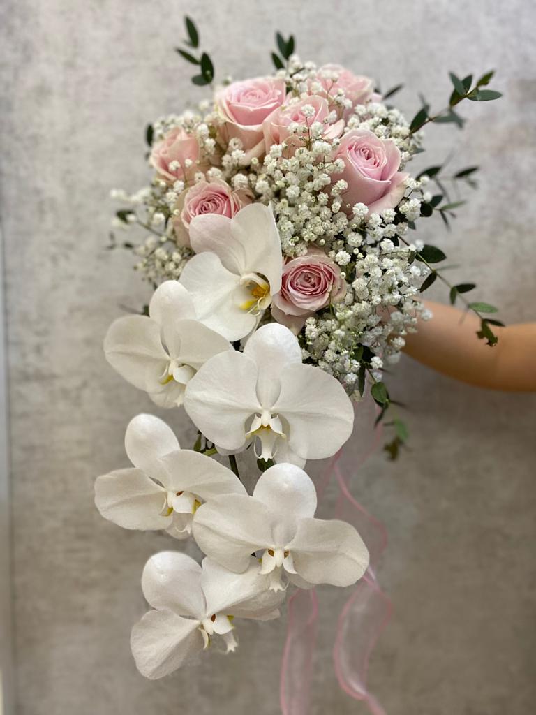 Cascading Bridal Bouquet - Roses